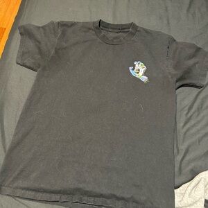 Santa Cruz Skateboards Black Short Sleeve Tee